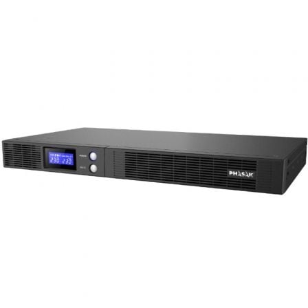 SAI Línea Interactiva Phasak Protekt Slim Rack/ 750VA-450W/ 4 Salidas/ Formato Rack	
